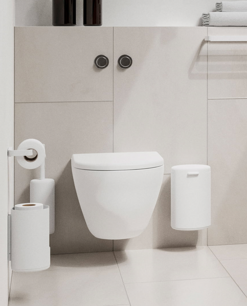 Toiletborstel met muurbevestiging - RIM - wit