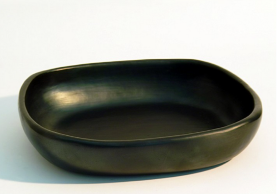 Black pottery - schaal vierkant - CH70.1
