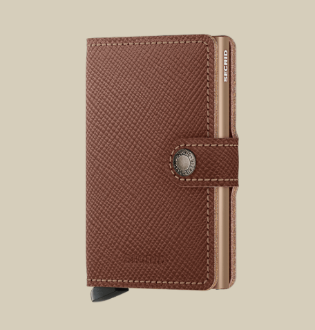 Miniwallet - saffiano caramel - portefeuille