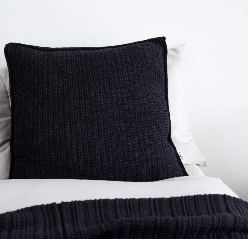 Kussen pure wool 50x50cm - antraciet