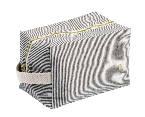 Katoenen Toilettas cube - Finette caviar groot model