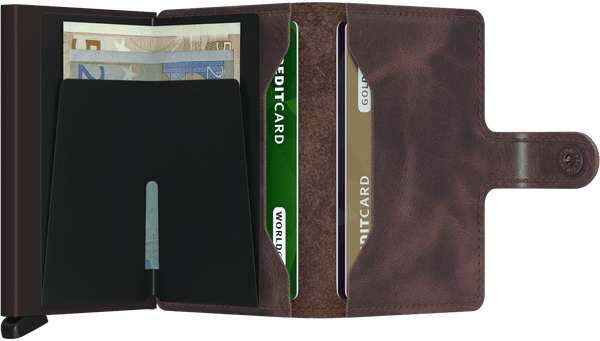 Miniwallet - vintage chocolate - portefeuille