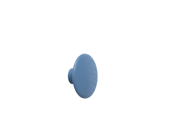 Dots - hout - blauw ø 6,5cm
