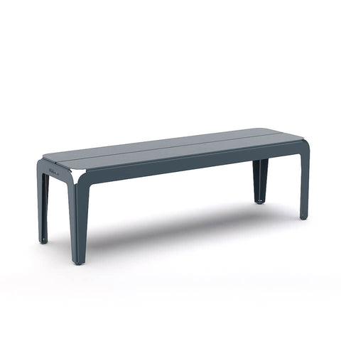 Bended bench - grijsblauw