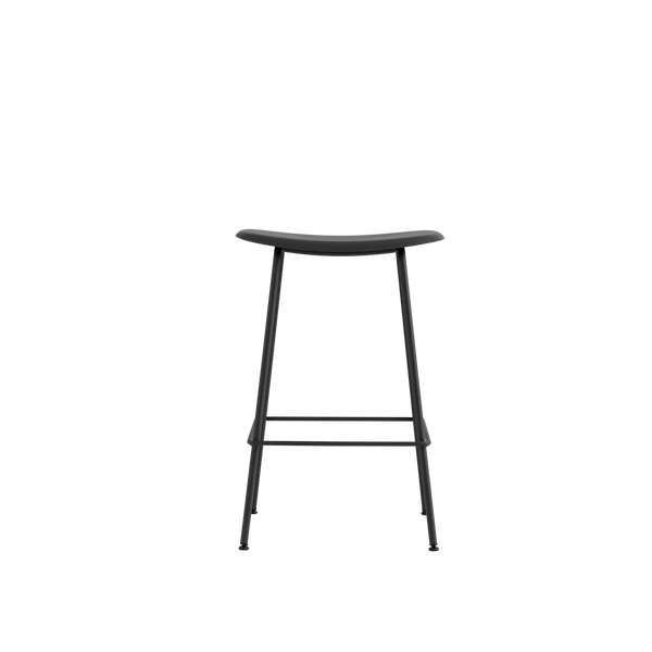 Fiber bar stool H65cm - zwart
