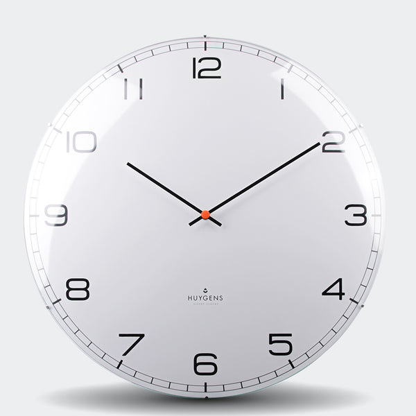 Wandklok dome, met cijfers - diam. 45cm