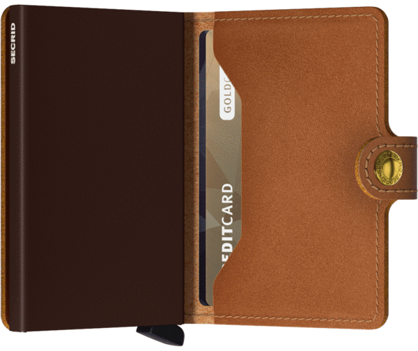 Miniwallet - original cognac/bruin- portefeuille
