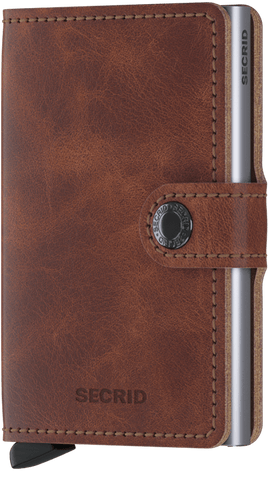 Miniwallet - vintage brown - portefeuille