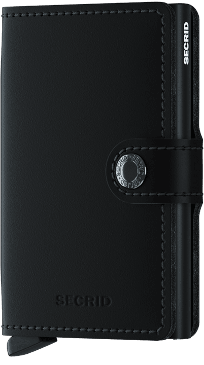 Miniwallet - mat zwart - portefeuille