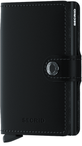 Miniwallet - mat zwart - portefeuille