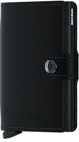 Miniwallet - mat zwart - portefeuille